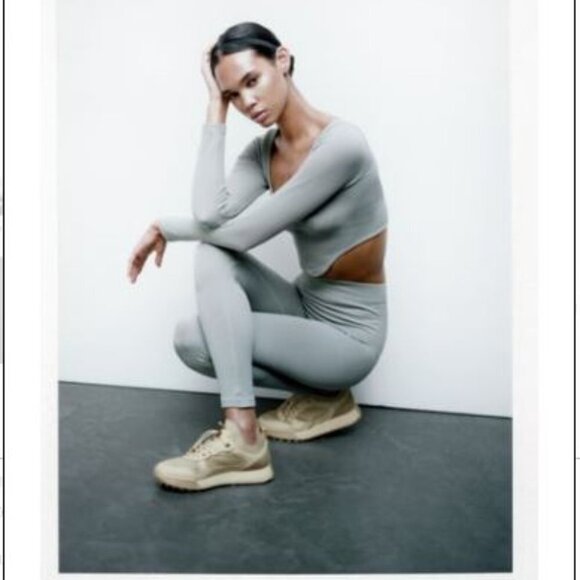 Zara - Tan Fabric Running Shoe - Size 40 Next to new - Picture 2 of 9